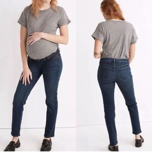 Madewell‎ Maternity Side-Panel Stovepipe Jeans in Medium Wash Size 28 Adjustable